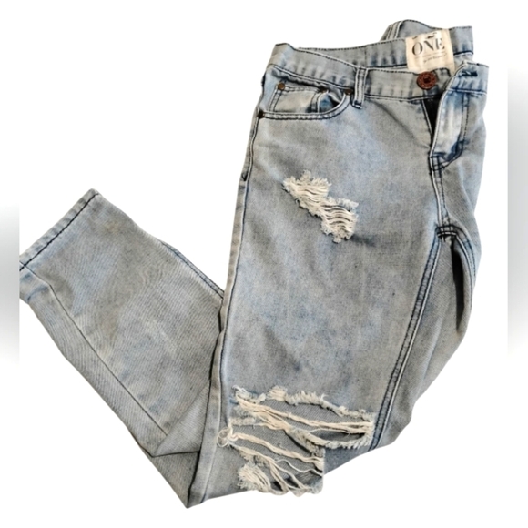 HOST PICK ✨ONE TEASPOON Saints LowWaist BoyfriendJeans Distressed Ultra Thrashed - Picture 5 of 16